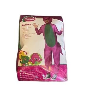 Barney Full Body Suit Costume Purple Dinosaur Union Suit NEW Medium 38-40